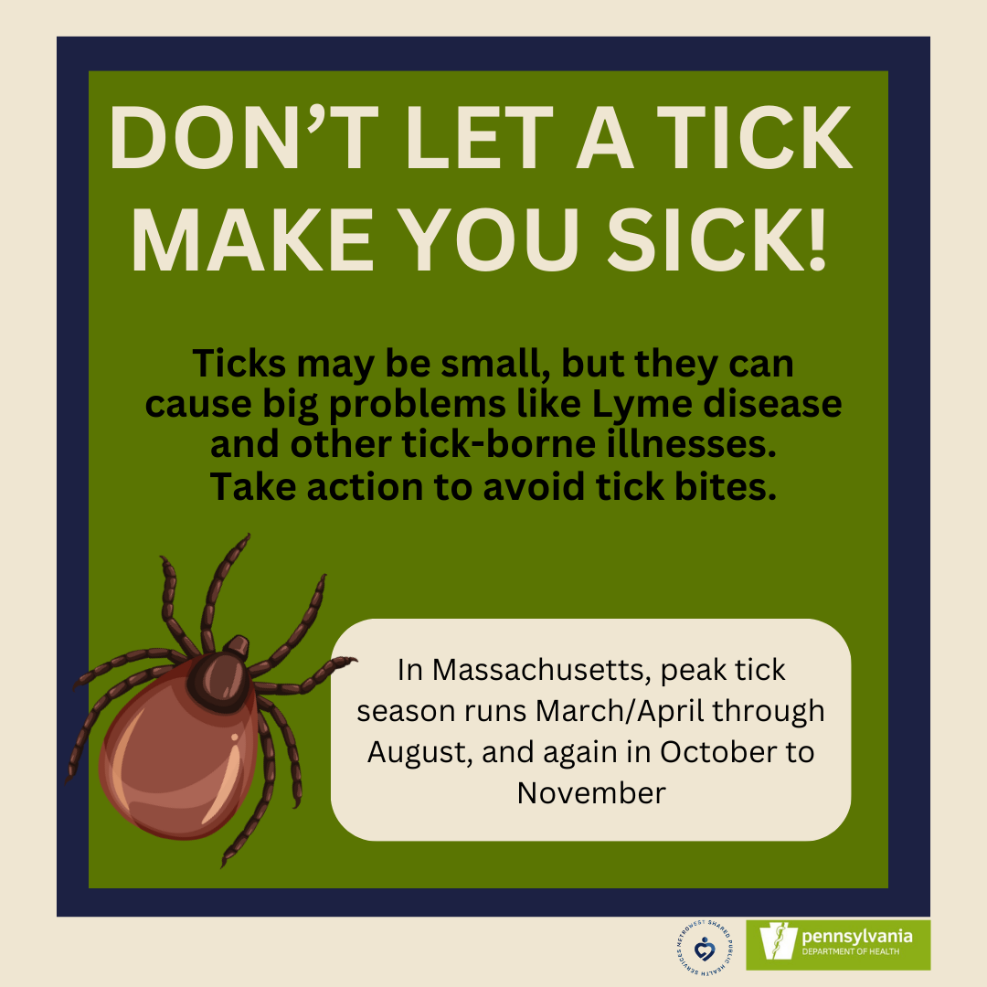 Tick season in MA